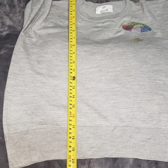 Allude 100% Virgin Wool  Ribbed Knit Sweater - Picture 9 of 12